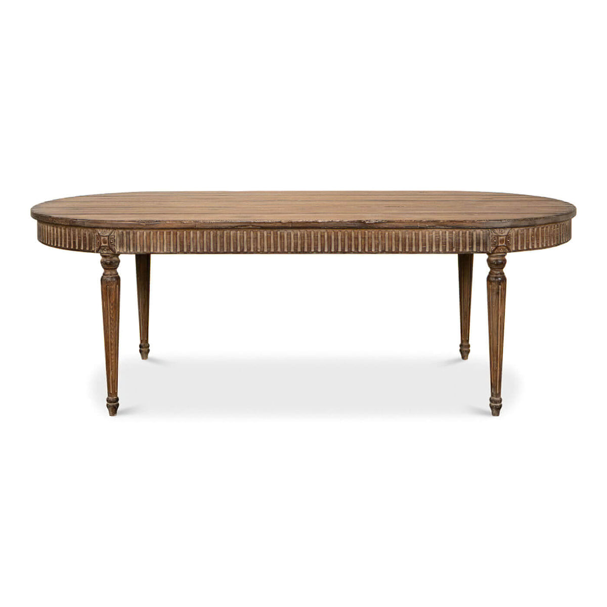 French Provincial Oval Dining Table - English Georgian America