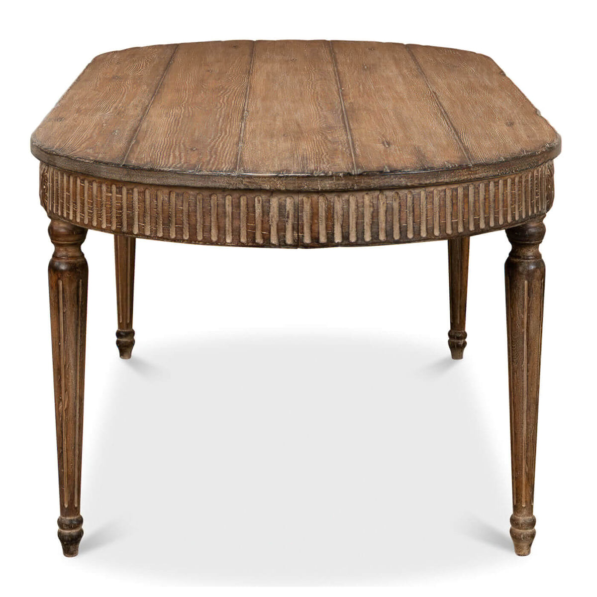 French Provincial Oval Dining Table - English Georgian America