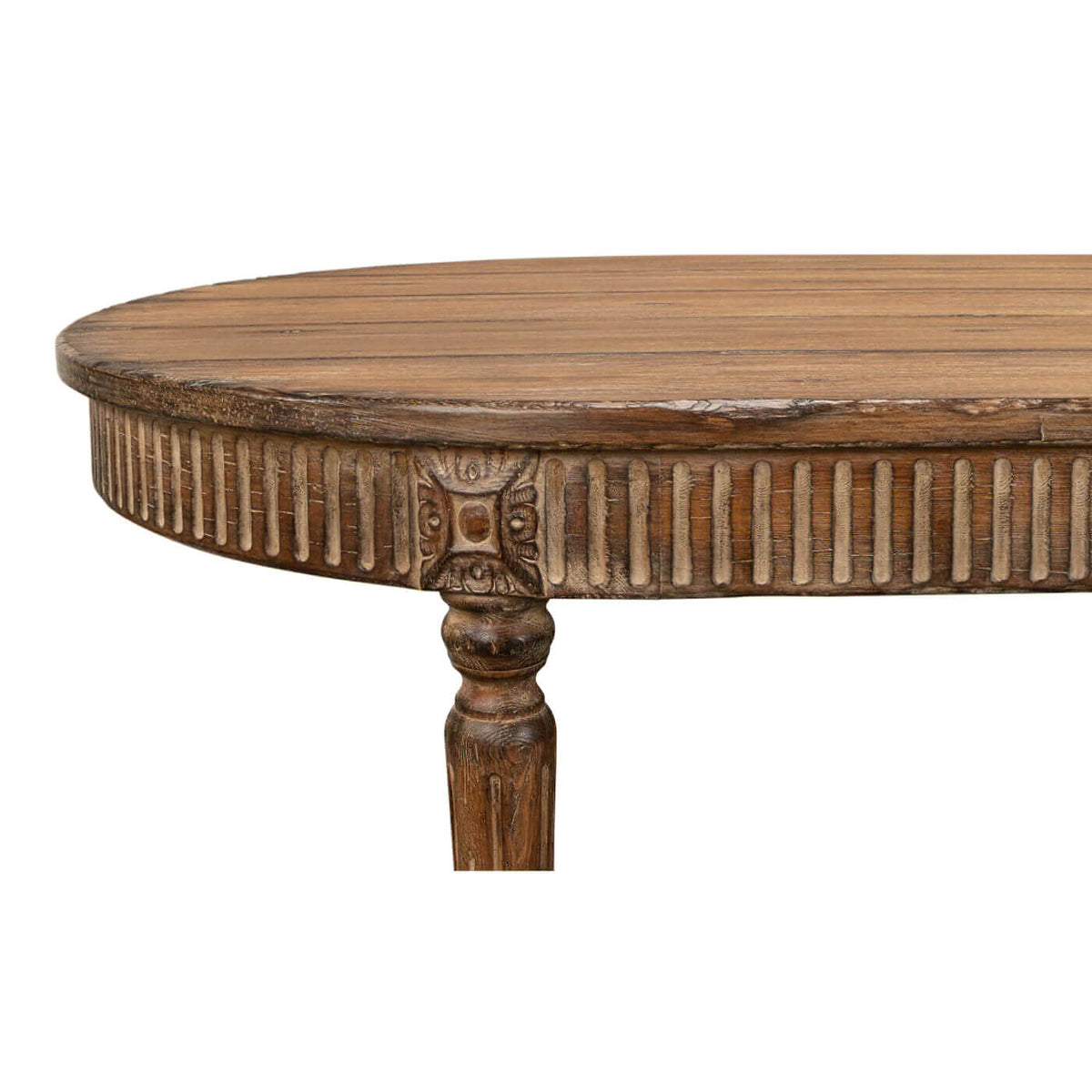 French Provincial Oval Dining Table - English Georgian America