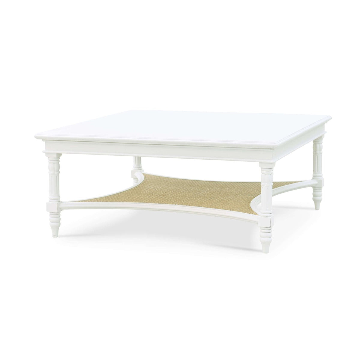 French Provincial Painted Coffee Table - English Georgian America
