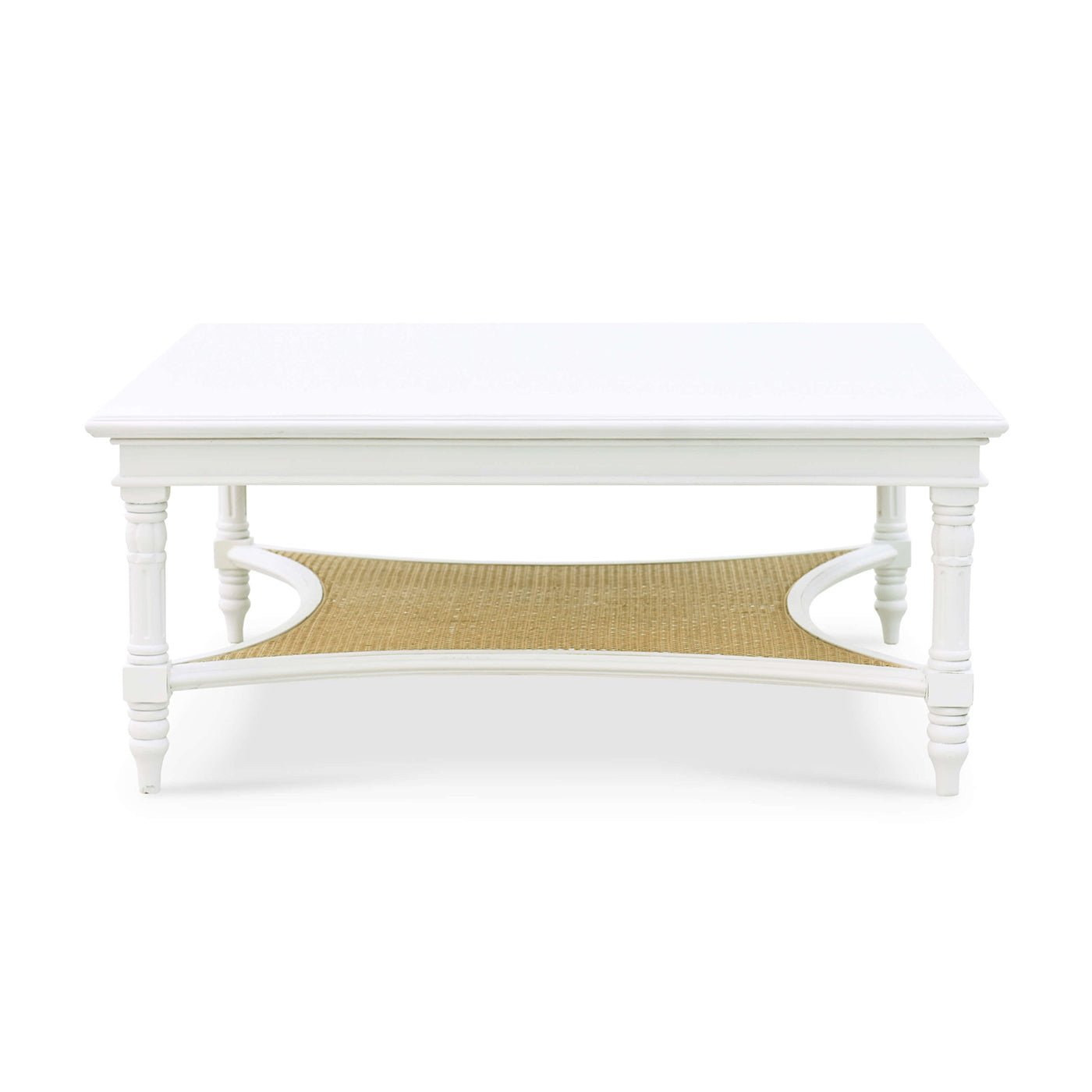 French Provincial Painted Coffee Table - English Georgian America