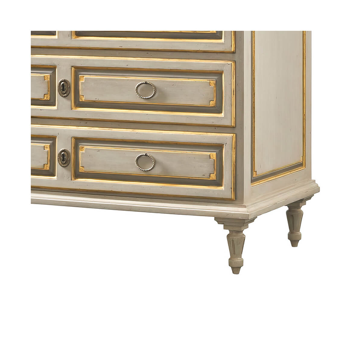 French Provincial Painted Commode - English Georgian America