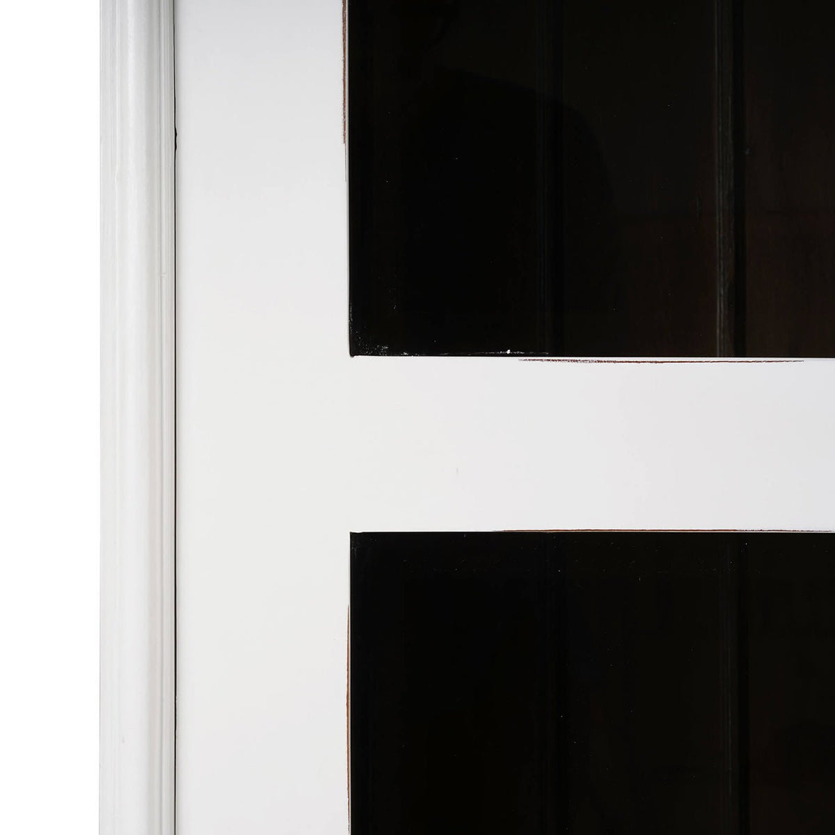 French Provincial Painted Display Cabinet - English Georgian America