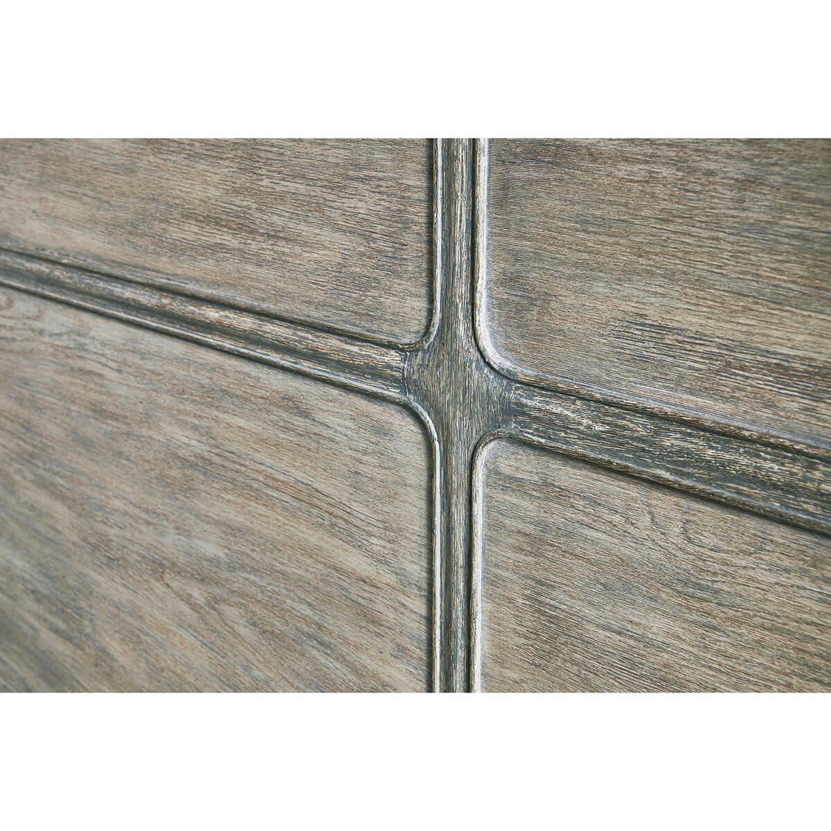 French Provincial Painted King Size Bed - English Georgian America