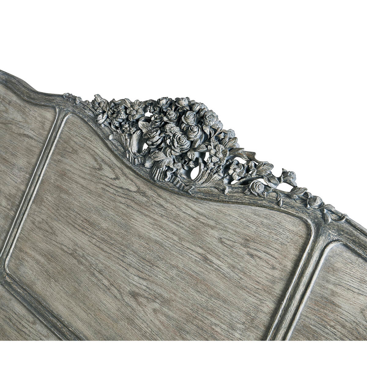 French Provincial Painted King Size Bed - English Georgian America