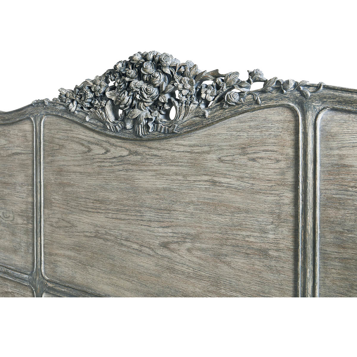 French Provincial Painted King Size Bed - English Georgian America