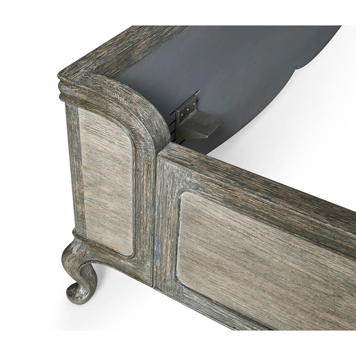 French Provincial Painted King Size Bed - English Georgian America