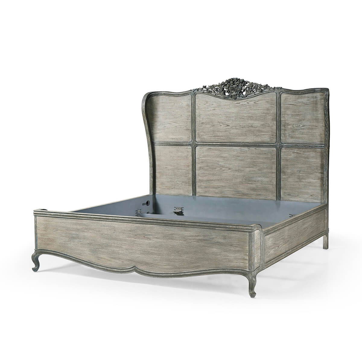 French Provincial Painted King Size Bed - English Georgian America