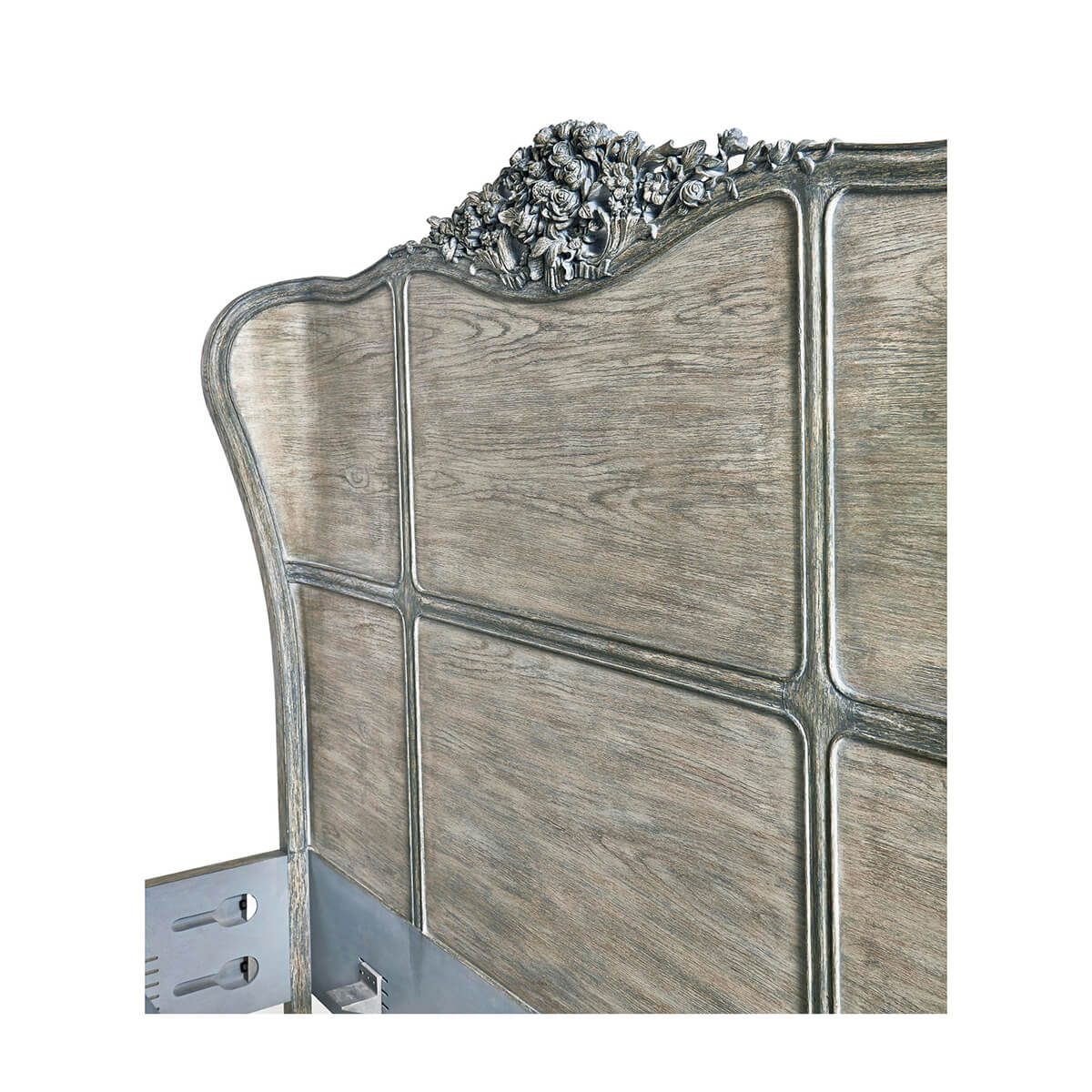 French Provincial Painted King Size Bed - English Georgian America