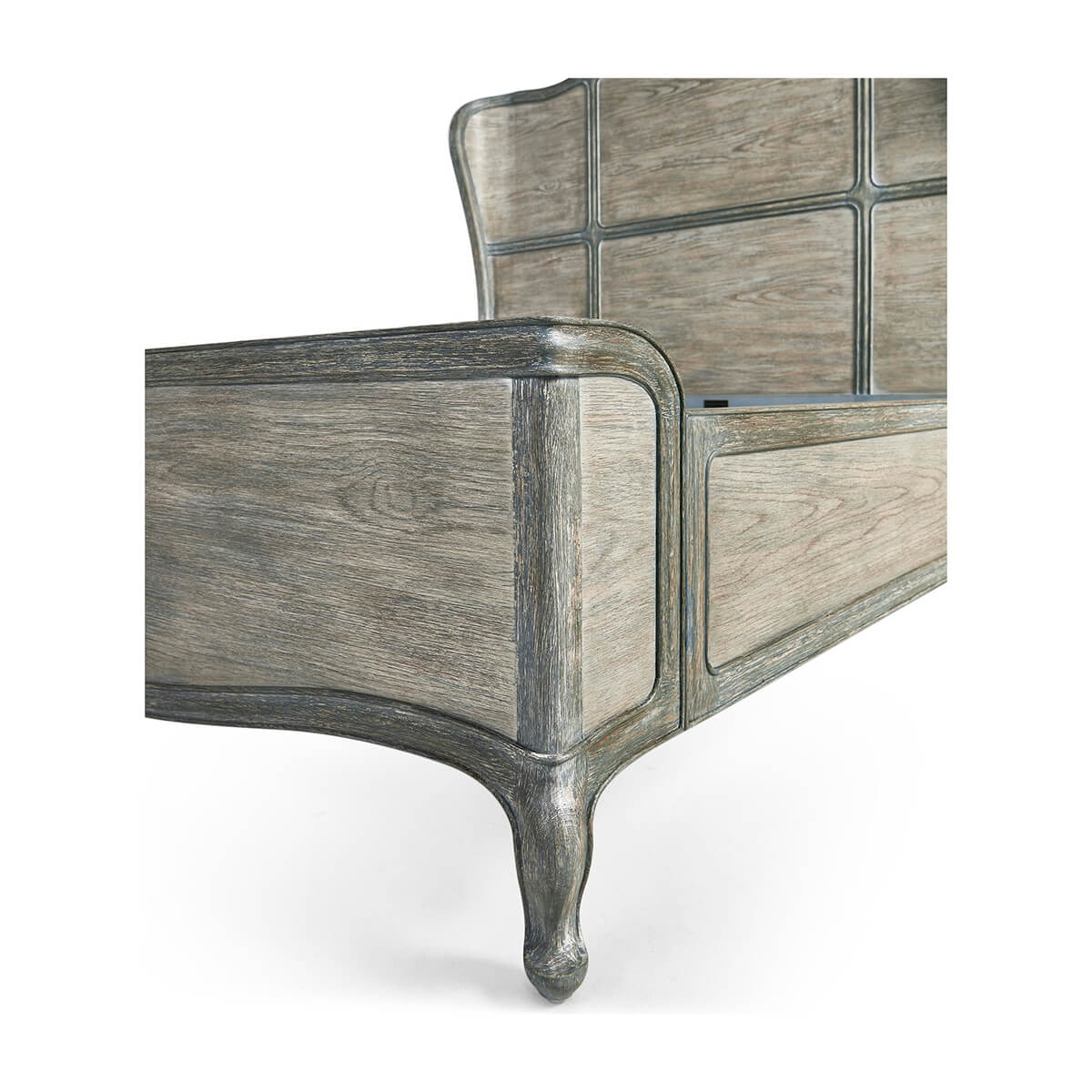 French Provincial Painted King Size Bed - English Georgian America