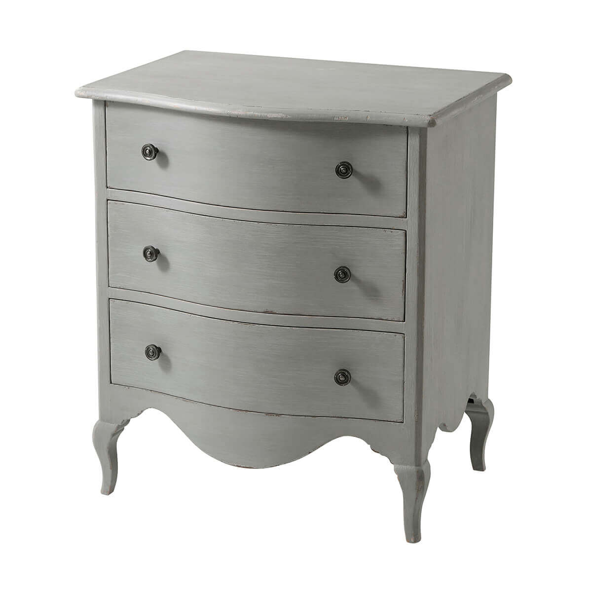 French Provincial Painted Nightstand - English Georgian America