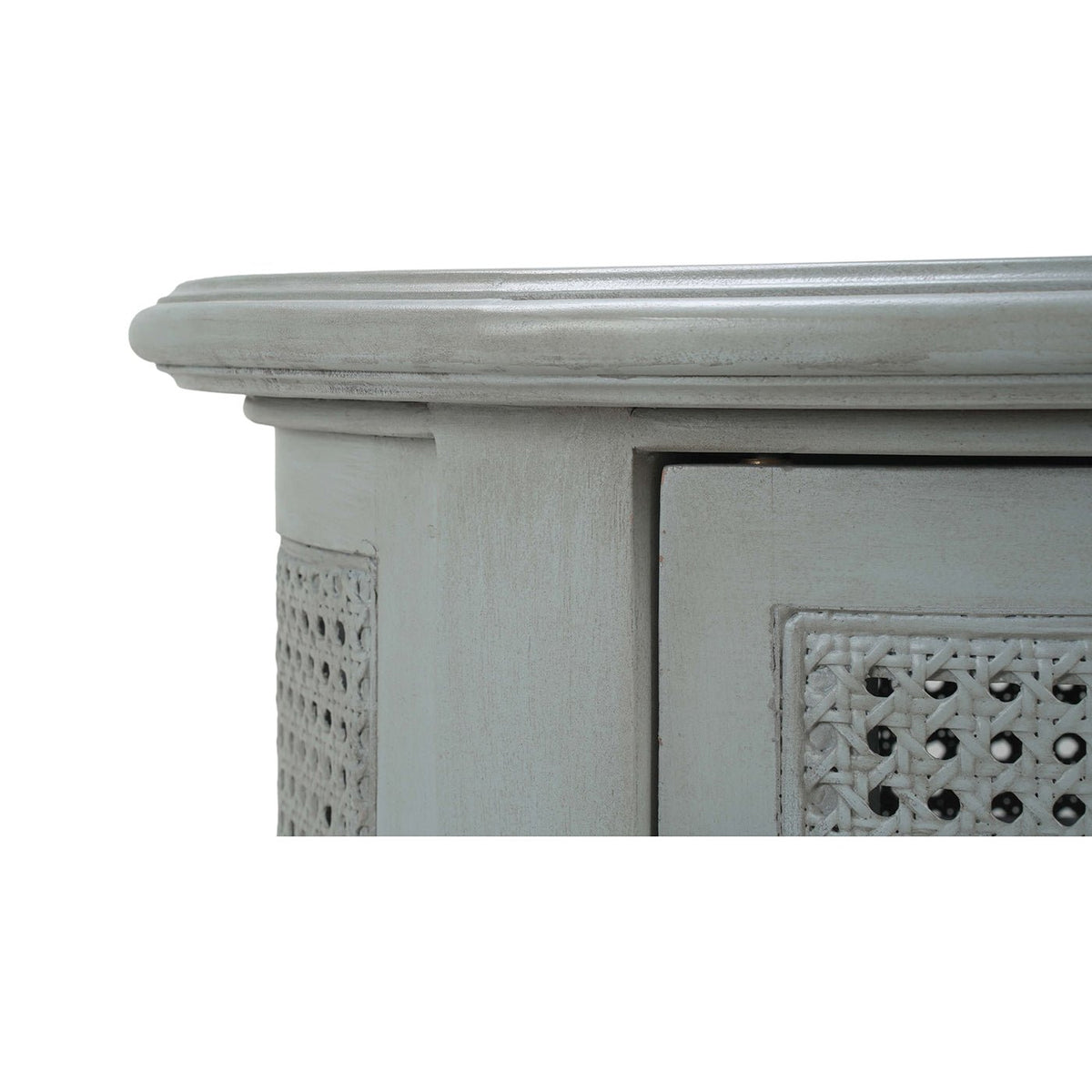 French Provincial Painted Oval End Table - English Georgian America