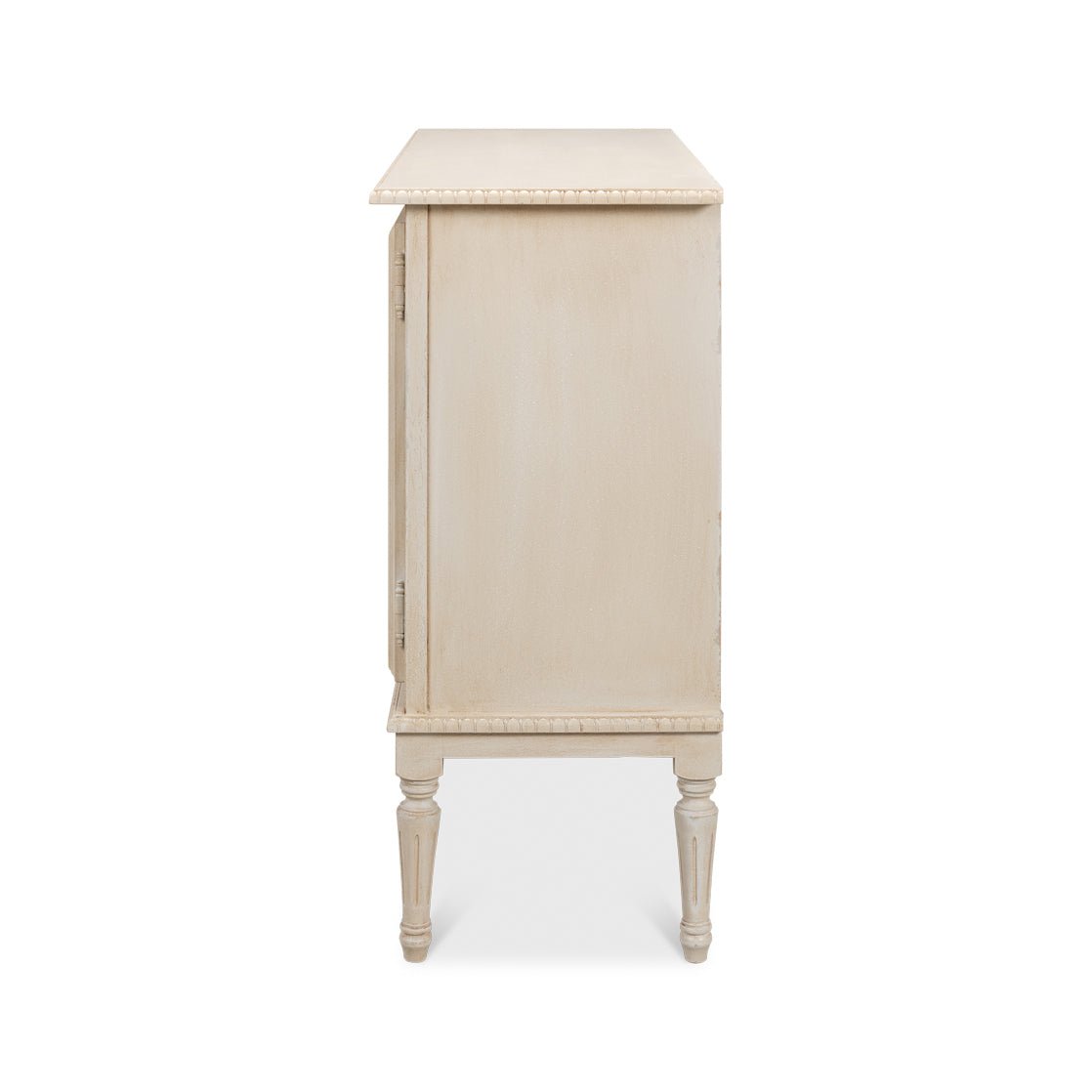 French Provincial Painted Side Cabinet - English Georgian America