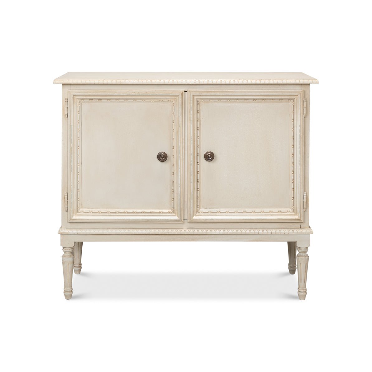 French Provincial Painted Side Cabinet - English Georgian America