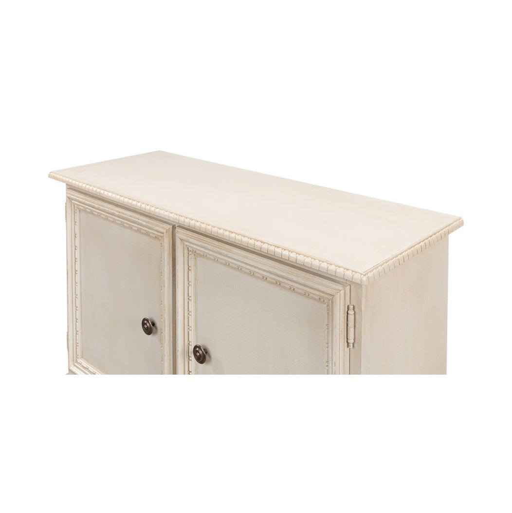 French Provincial Painted Side Cabinet - English Georgian America