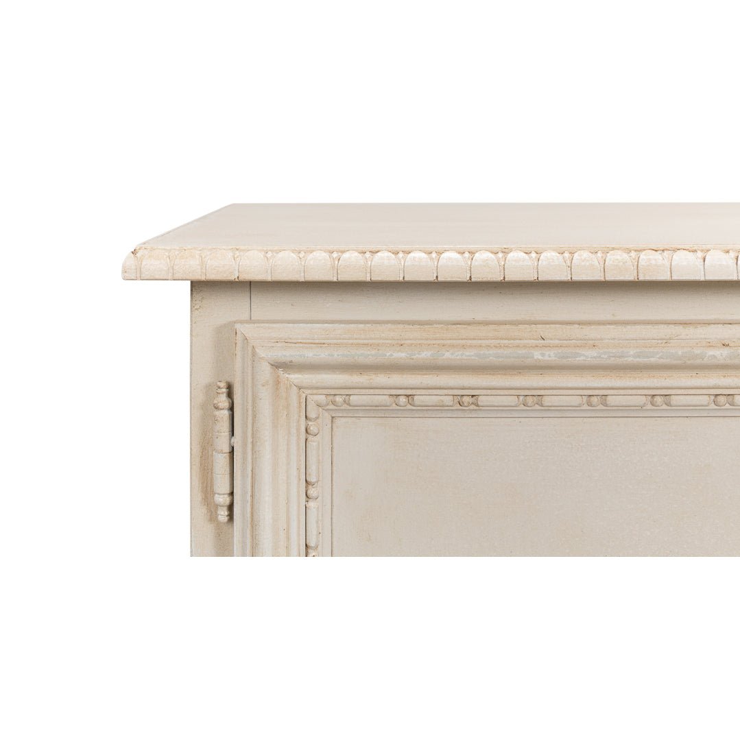 French Provincial Painted Side Cabinet - English Georgian America