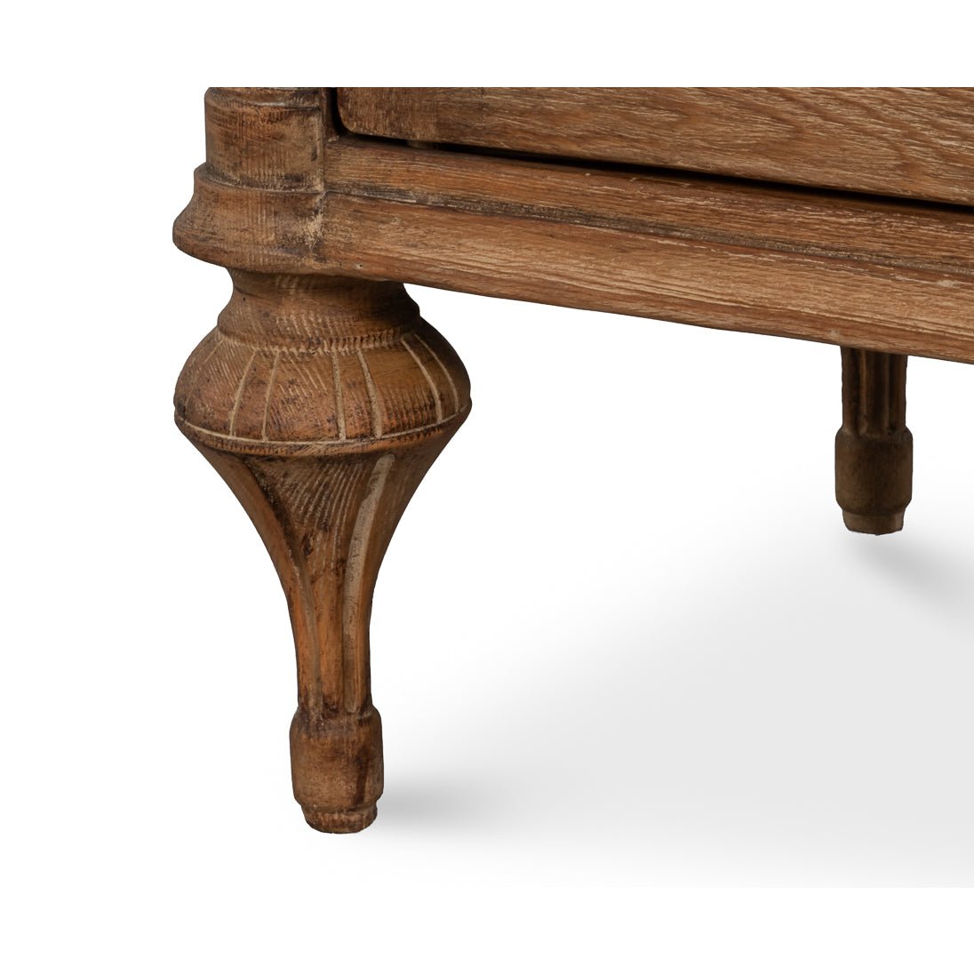 French Provincial Pine Buffet Sideboard - English Georgian America