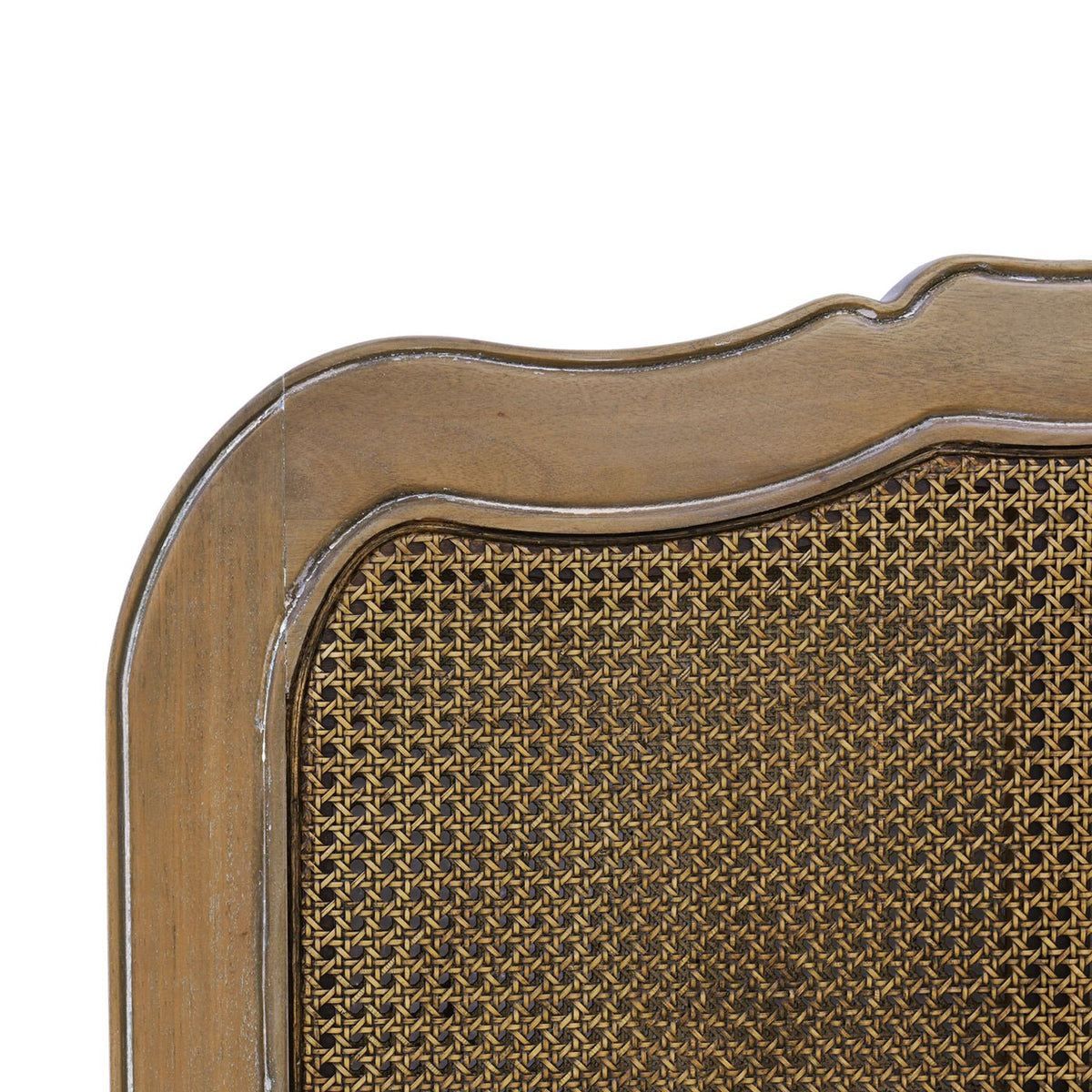 French Provincial Queen Bed - Straw Wash Finish - English Georgian America