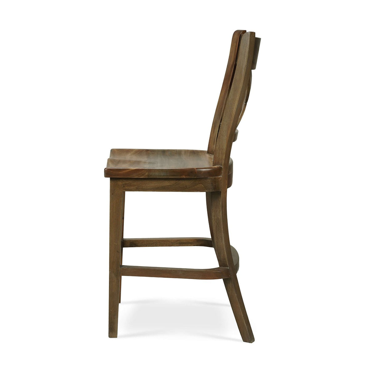 French Provincial Rustic Counter Stool - English Georgian America