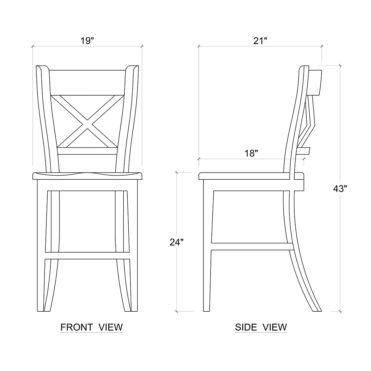 French Provincial Rustic Counter Stool - English Georgian America