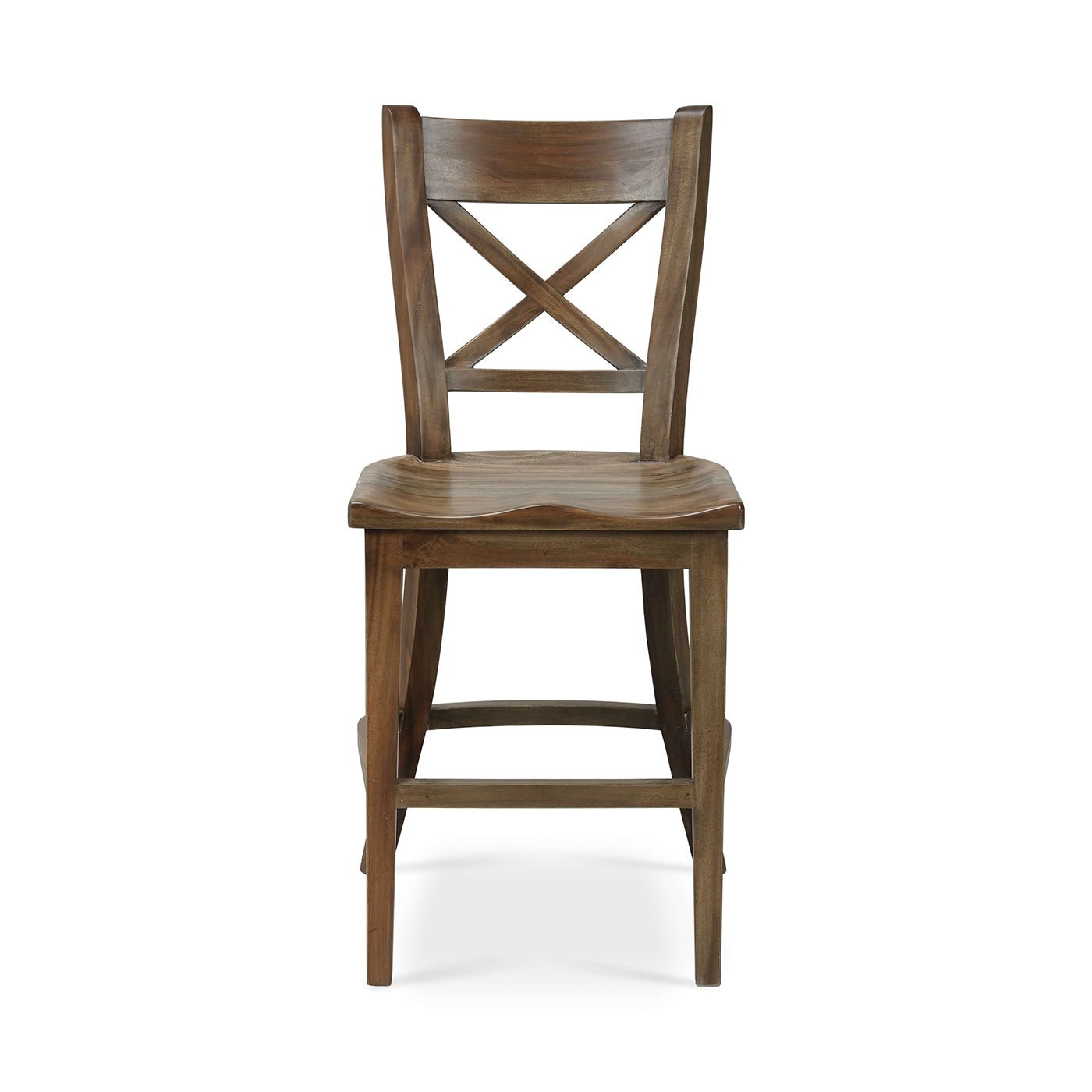 French Provincial Rustic Counter Stool - English Georgian America