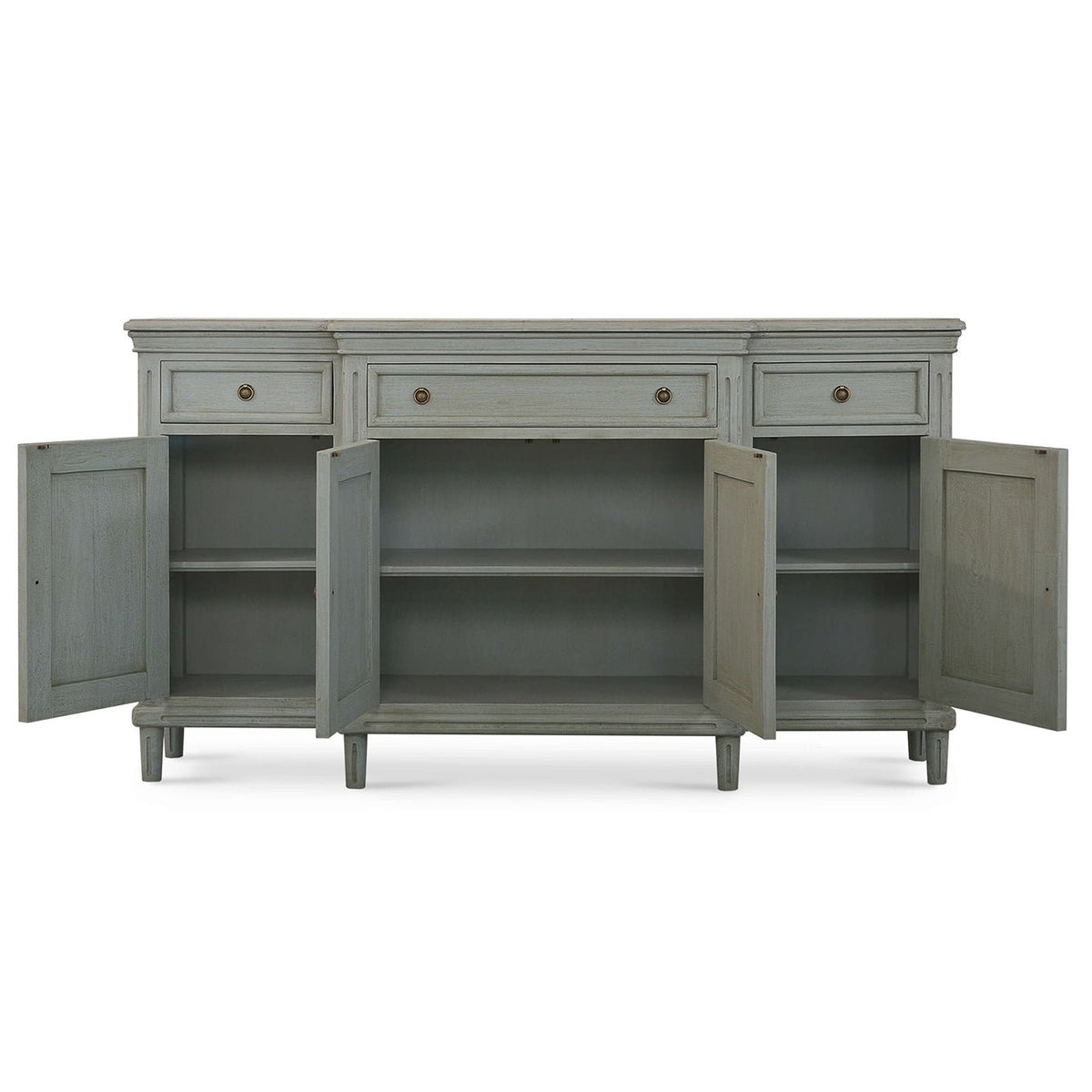 French Provincial Style Antique Credenza - English Georgian America