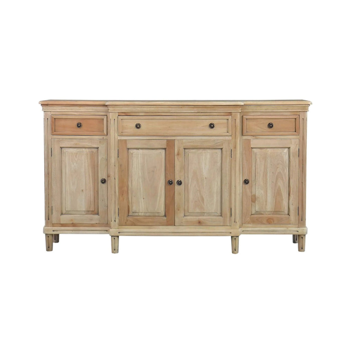 French Provincial Style Credenza - Fruitwood - English Georgian America
