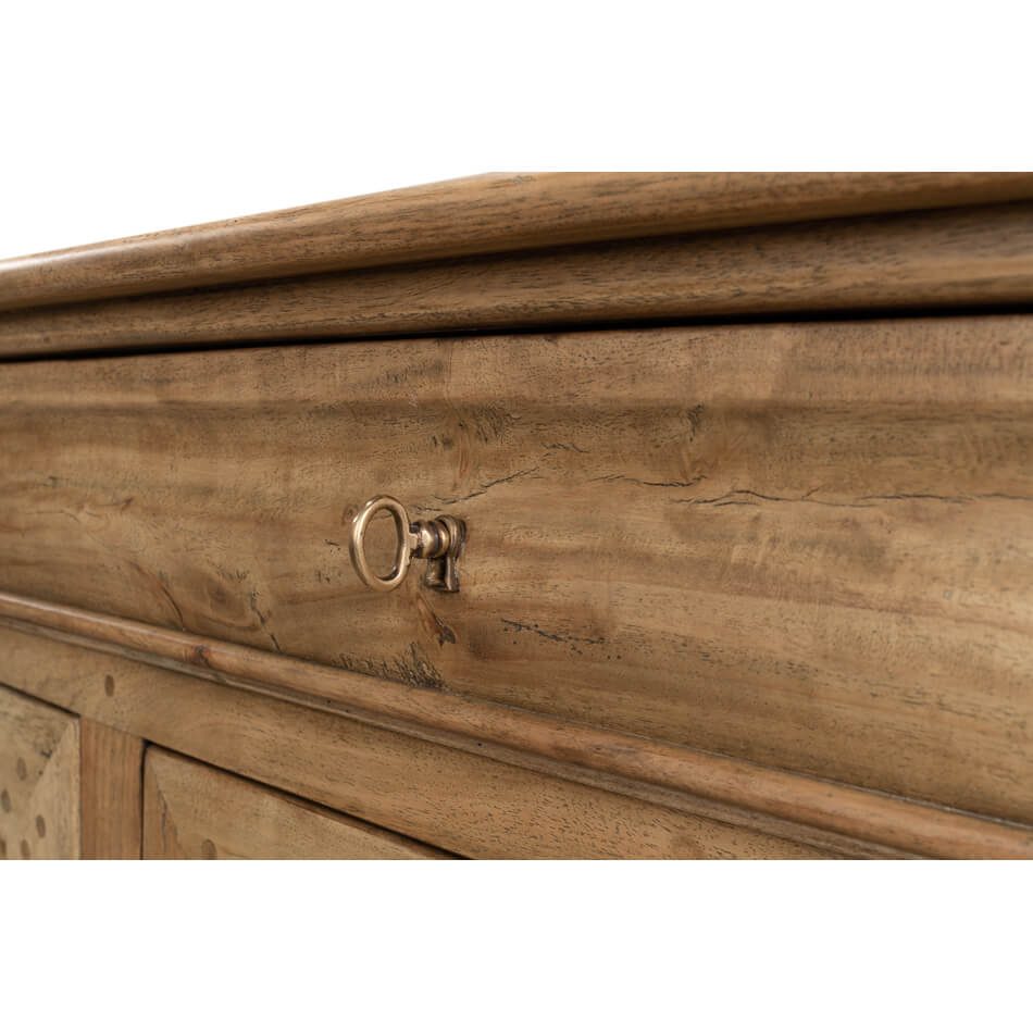 French Provincial Traditional Sideboard - Light Walnut - English Georgian America