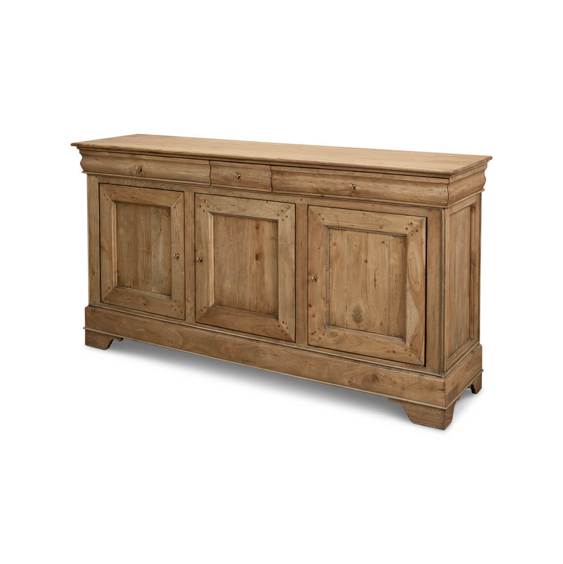 French Provincial Traditional Sideboard - Light Walnut - English Georgian America