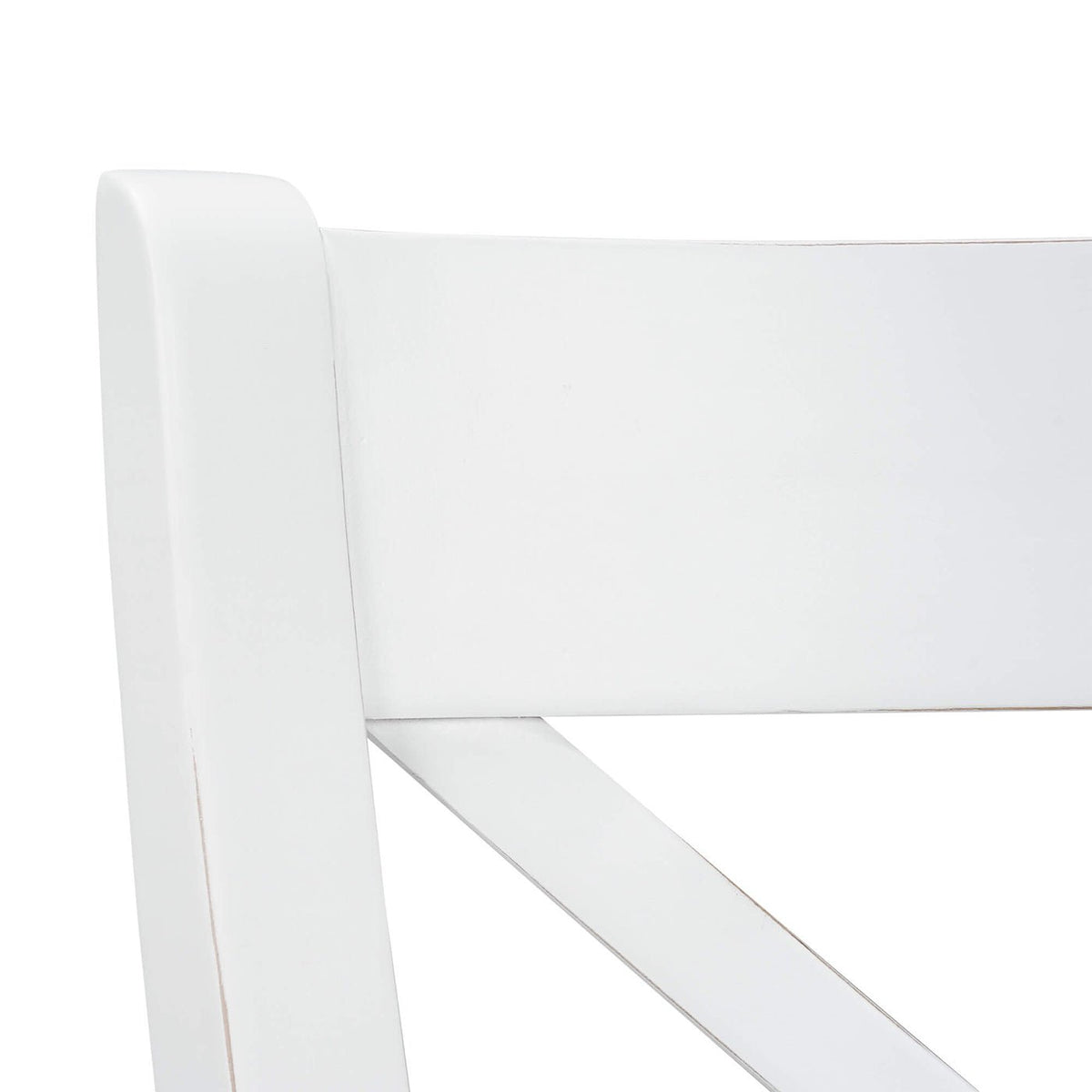 French Provincial White Counter Stool - English Georgian America