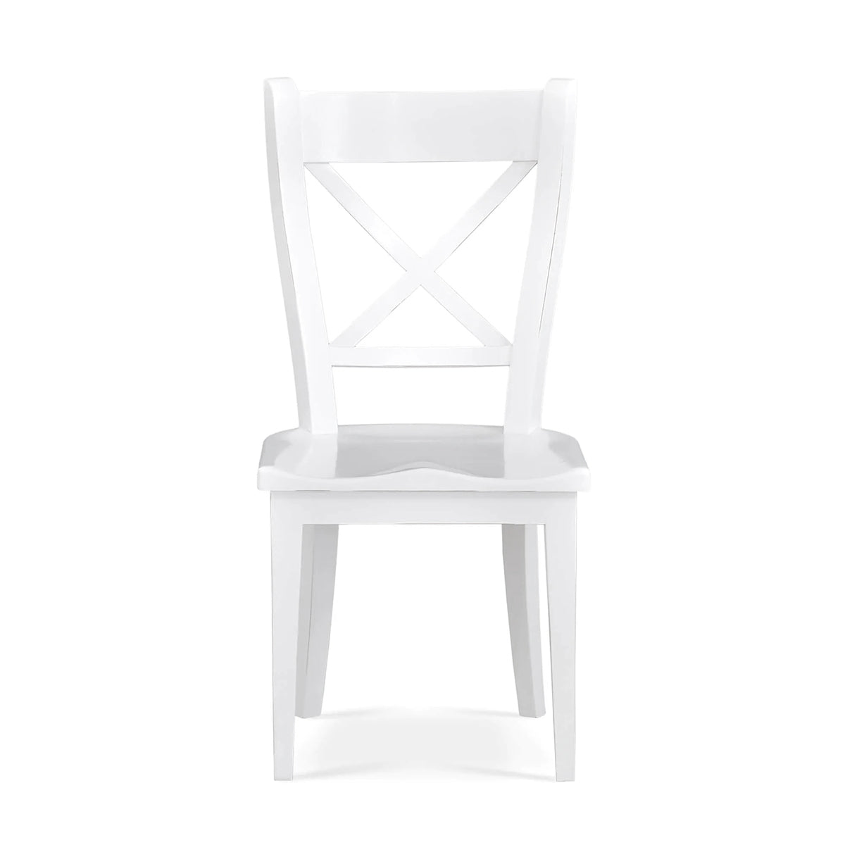 French Provincial White Painted Dining Chair - English Georgian America