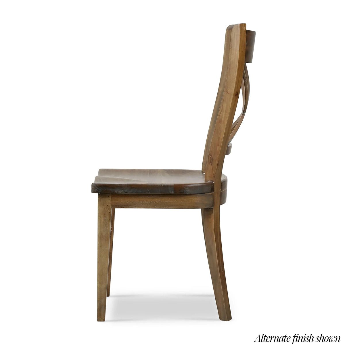 French Provincial White Painted Dining Chair - English Georgian America