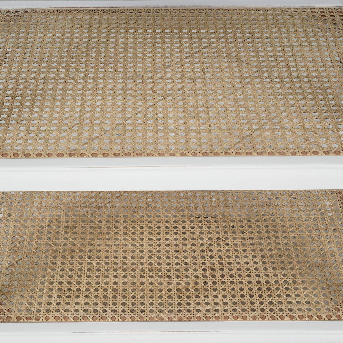 French Provincial White Painted End Table - English Georgian America