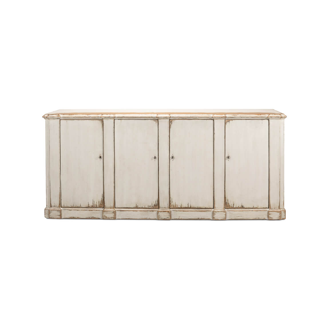 French Provincial White Sideboard - English Georgian America