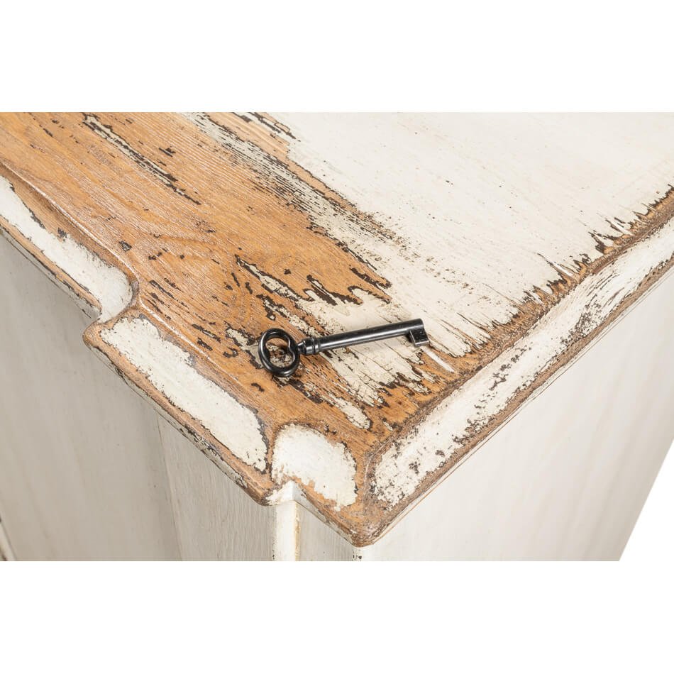 French Provincial White Sideboard - English Georgian America