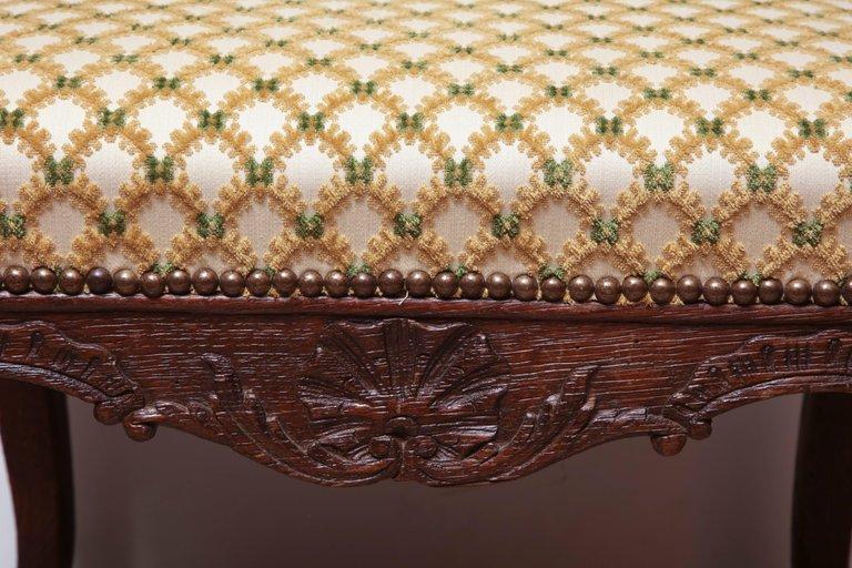 French Regence Carved Stool - English Georgian America