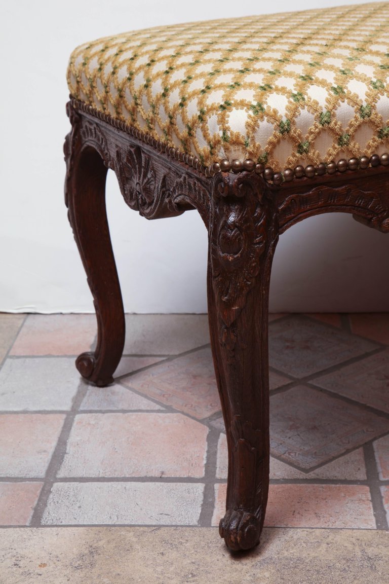 French Regence Carved Stool - English Georgian America