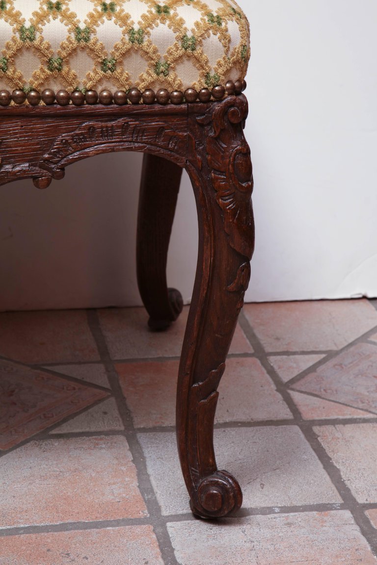 French Regence Carved Stool - English Georgian America