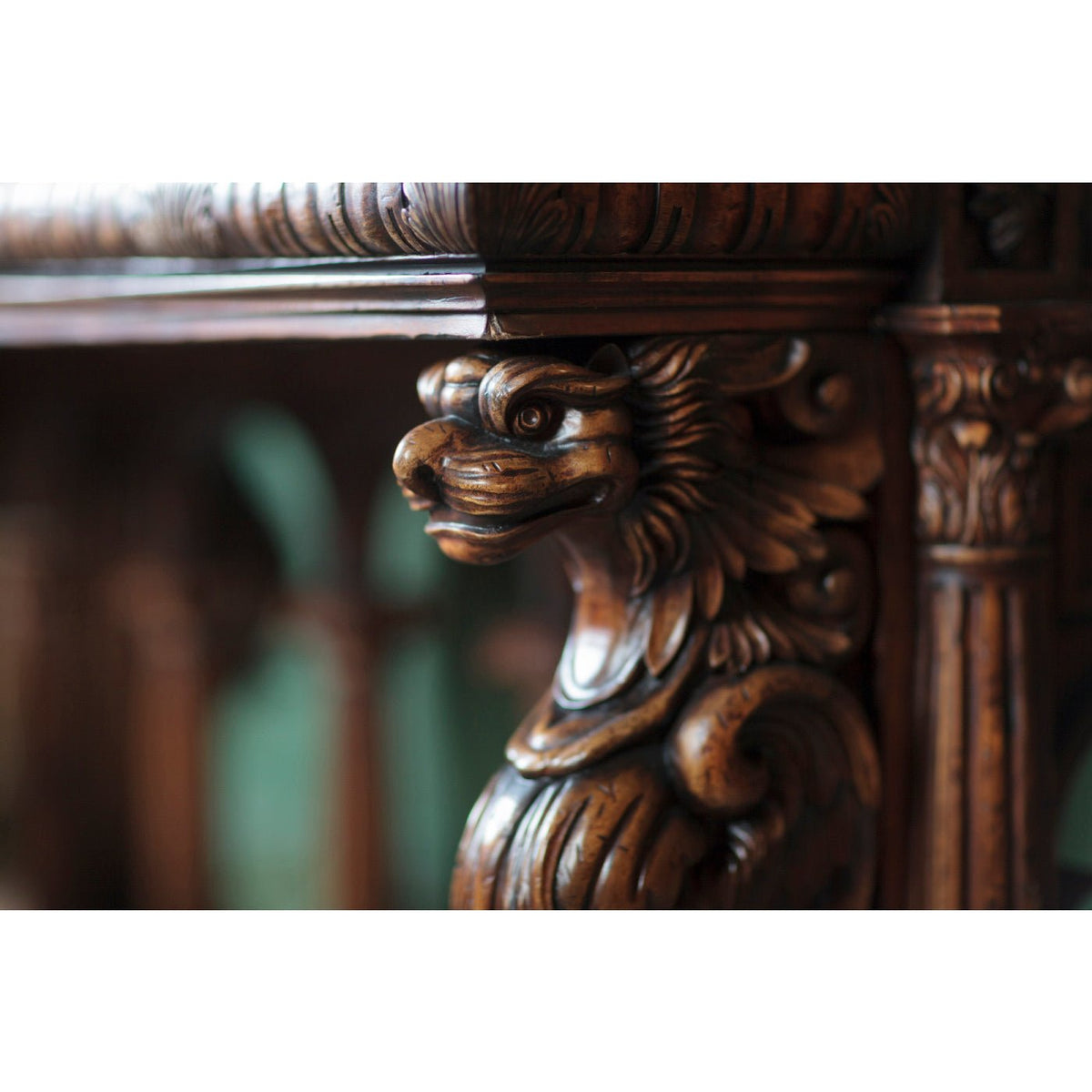 French Renaissance Style Library Table - English Georgian America