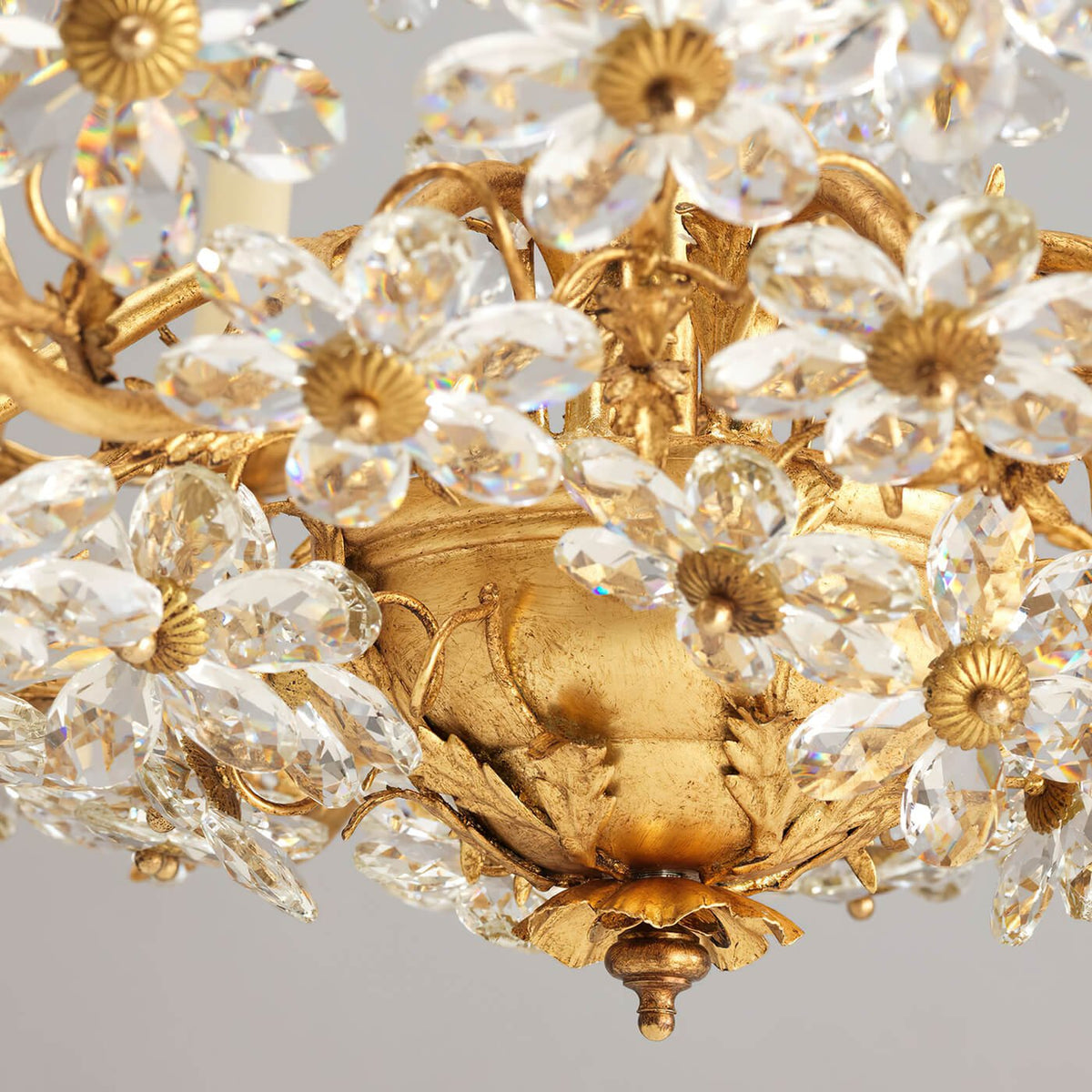 French Rococo Gilt Chandelier - English Georgian America