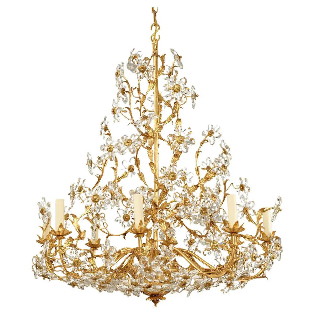 French Rococo Gilt Chandelier - English Georgian America