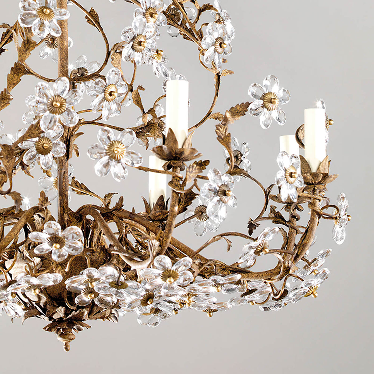 French Rococo Rustic Chandelier - English Georgian America