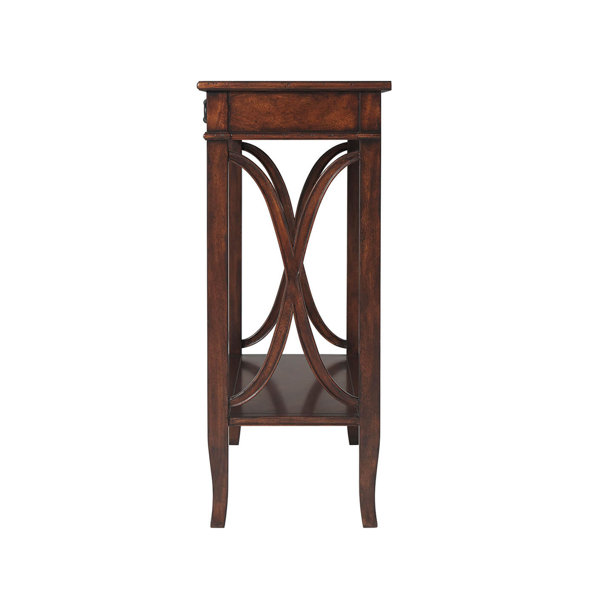 French Stretcher Base Console - English Georgian America