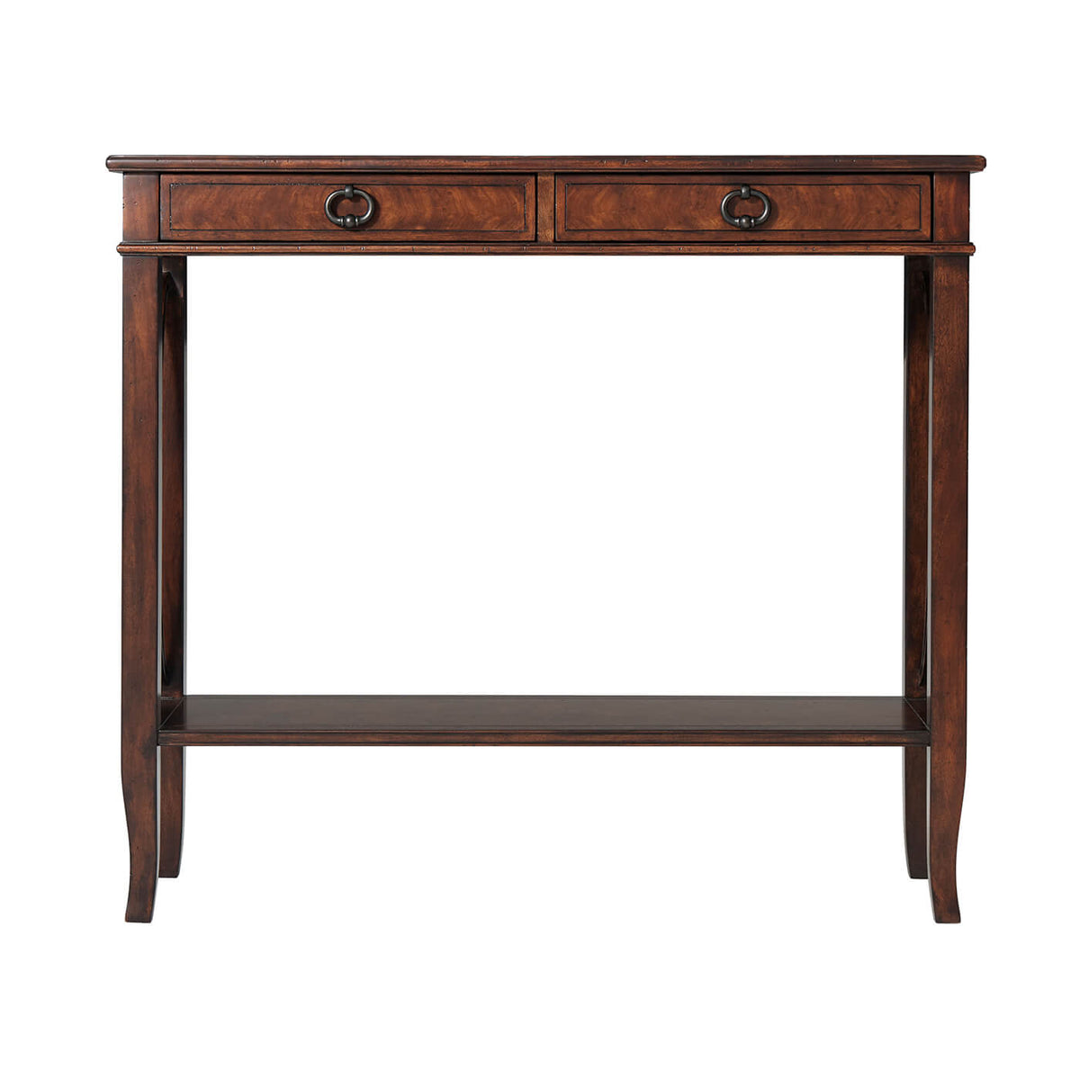 French Stretcher Base Console - English Georgian America