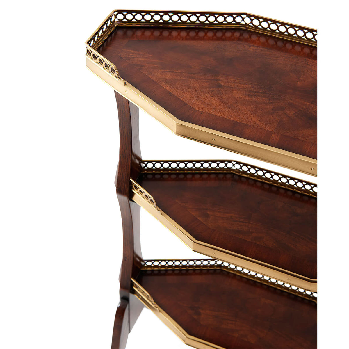 French Three - Tier Side Table - English Georgian America