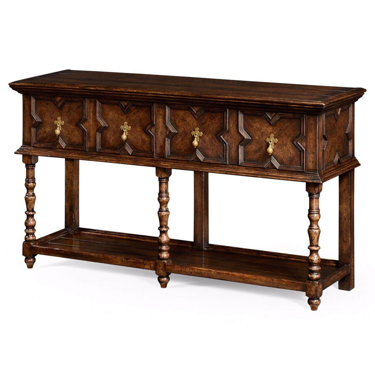 French Tudor Style Oak Server - English Georgian America