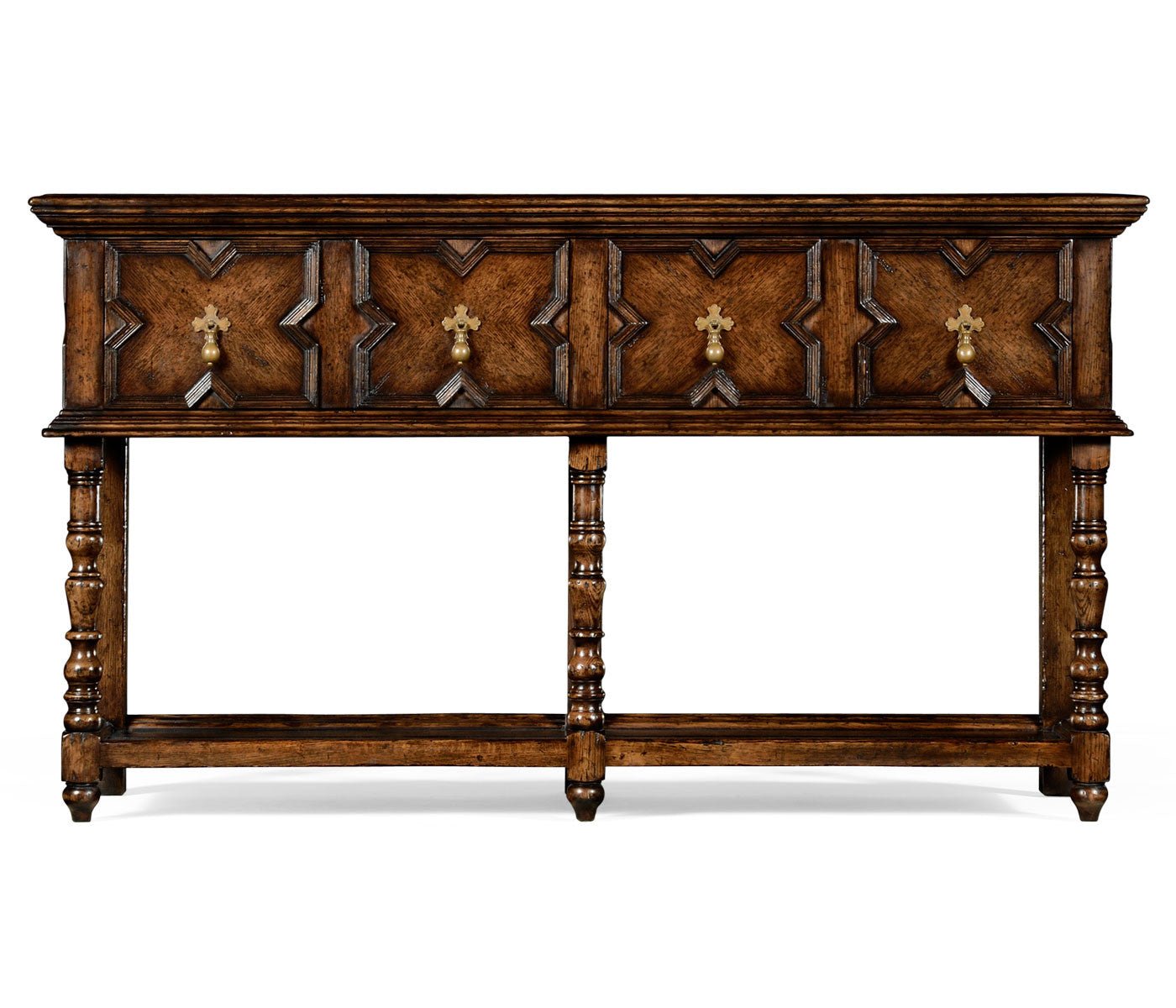 French Tudor Style Oak Server - English Georgian America