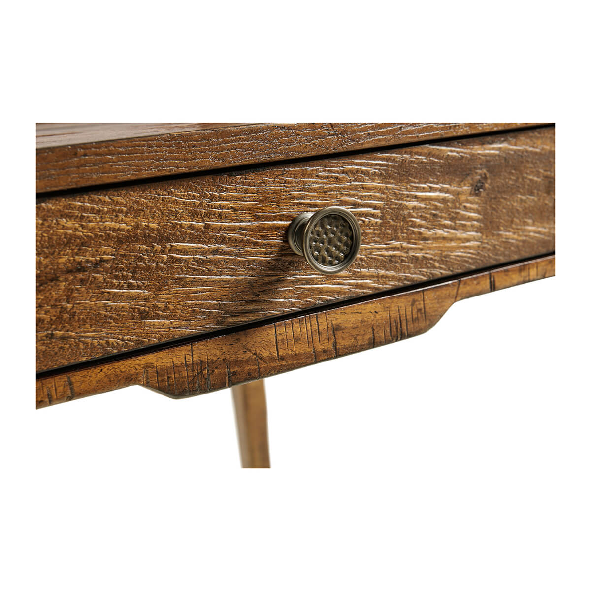 French Two Tier Lamp Table - Country Walnut - English Georgian America