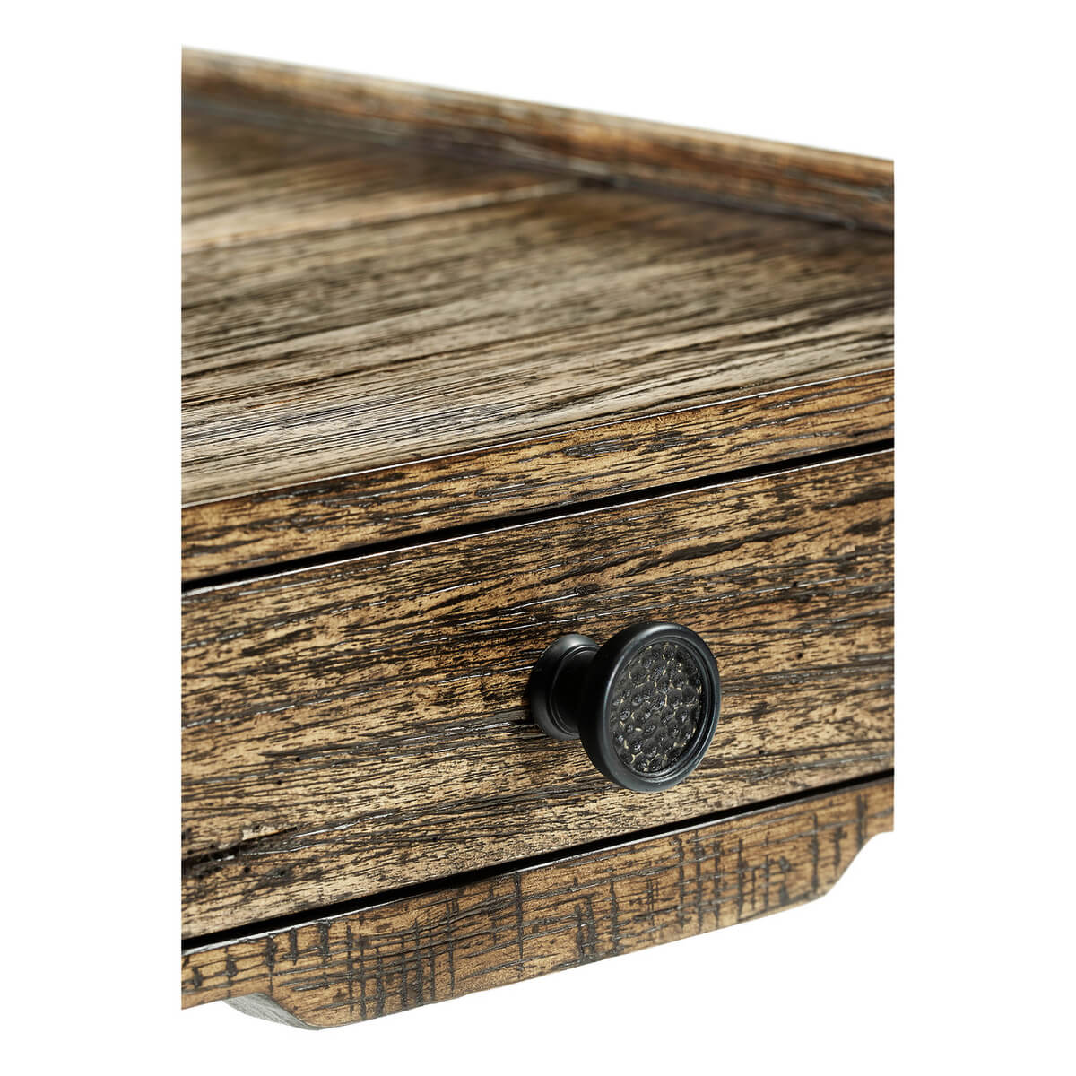 French Two Tier Lamp Table - Medium Drift - English Georgian America