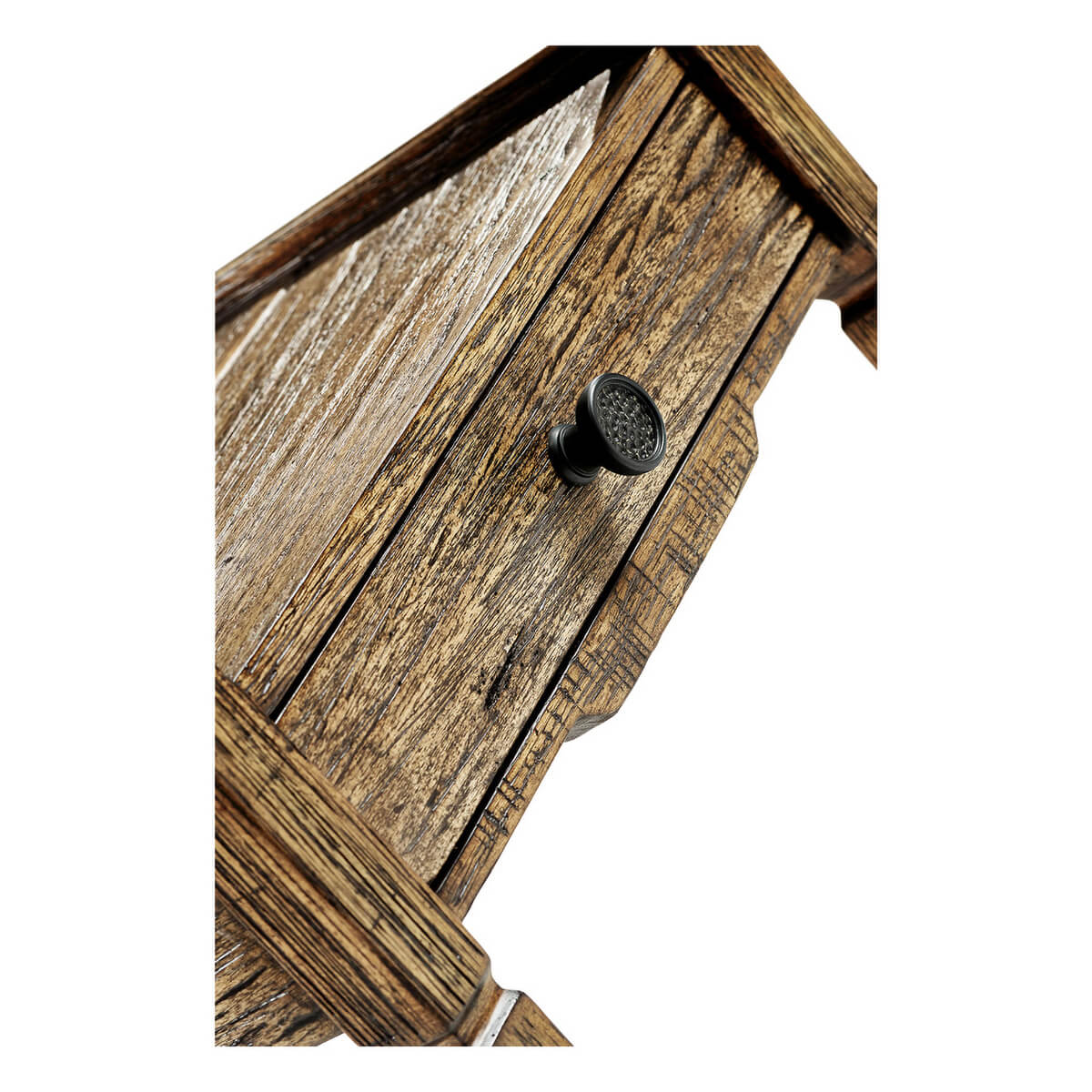 French Two Tier Lamp Table - Medium Drift - English Georgian America